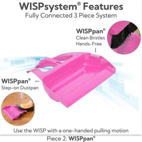 img 1 attached to WISP Broom and Dustpan Set: The Perfect Household Cleaning Solution with Pet Hair Remover, Adjustable Handle, and Easy Wall Storage