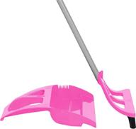 wisp broom and dustpan set: the perfect household cleaning solution with pet hair remover, adjustable handle, and easy wall storage logo