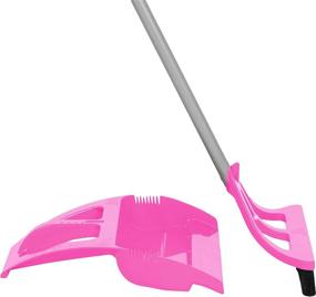 img 4 attached to WISP Broom and Dustpan Set: The Perfect Household Cleaning Solution with Pet Hair Remover, Adjustable Handle, and Easy Wall Storage
