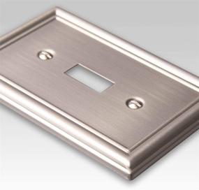 img 3 attached to 🏢 Enhance Your Décor with Amerelle 149TTBN Chelsea Steel Double Toggle Wallplate in Brushed Nickel