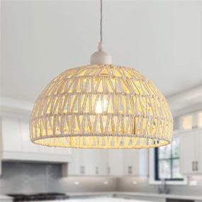 img 3 attached to MEIXISUE Hand Woven Chandelier Minimalist Transitional