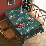 🎄 waterproof and oil-proof decorkc christmas tablecloth logo