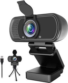 img 4 attached to High-Definition 1080P Webcam with Stereo Microphone 📷 for Clear Live Streaming, Video Calling, Recording, and Gaming
