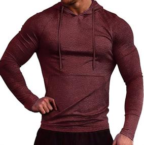 img 4 attached to COOFANDY Sweatshirt Lightweight Athletic Pullover