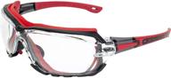 global vision octane red gasket clear one 🔴 piece anti-fog sport motorcycle glasses: superior vision and performance logo