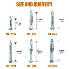 img 3 attached to 💡 Ispinner plated assortment of hollow drywall fasteners