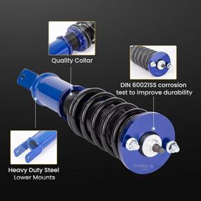 img 1 attached to 🚗 Performance Upgrade: maXpeedingrods Height Adjustable Coilovers for Honda Civic, Acura Integra & Civic Del Sol – Enhanced Suspension System for 1990-1997 Models