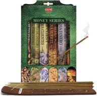 🌿 hem incense sticks variety pack #3 with incense stick holder - bundle featuring 6 fragrances from the money series логотип