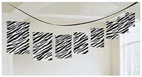 img 1 attached to 🦓 Amscan Zebra Paper Lantern Garland, 12 Feet