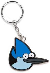 img 1 attached to Regular Show Mordecai Metal Keychain