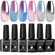 💅 allenbelle mood color changing nail polish set - soak off uv led gel polish logo