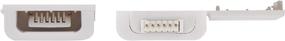 img 1 attached to 🔌 Enhanced SEO: Litcessory 6-Pin to Cut-End Connector for Philips Hue Lightstrip Plus (4 Pack, White - MICRO 6-PIN V4)