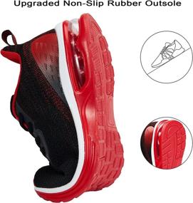 img 2 attached to KOJOOIN Sneakers Athletic Breathable Comfortable Sports & Fitness