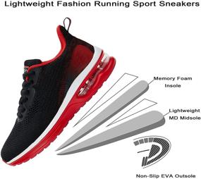 img 1 attached to KOJOOIN Sneakers Athletic Breathable Comfortable Sports & Fitness