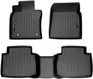 🔍 custom fit 2 row floor mat liner set for toyota camry 2018-2021 (fwd models only, non-hybrid) logo