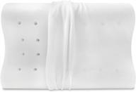 🛏️ transcend memory foam bed pillow by sensorpedic: prime contour technology, white logo