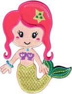 🧜 mermaid patch for kids - patchmommy | iron on/sew on | appliques for children logo