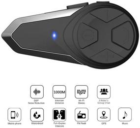 img 3 attached to Улучшите мотоциклетную связь: BT-S3 Bluetooth интерком для шлемов для кросс-кантри - подключение до трех человек с возможностью одновременного разговора (2 шт.)