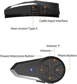 img 4 attached to Улучшите мотоциклетную связь: BT-S3 Bluetooth интерком для шлемов для кросс-кантри - подключение до трех человек с возможностью одновременного разговора (2 шт.)