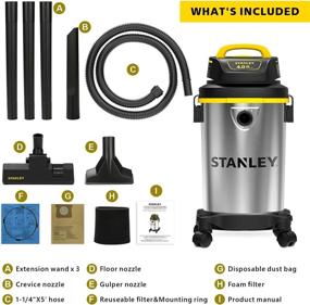 img 2 attached to 🧹 Powerful Stanley Vacuum: 1-Gallon Horsepower Stainless Janitorial & Sanitation Supplies for Efficient Cleaning in Vacuums & Floor Cleaning Machines