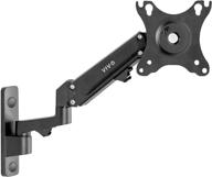 🖥️ vivo premium aluminum lcd monitor wall mount - adjustable arm for 27-inch screens, vesa 100x100, mount-g100b логотип