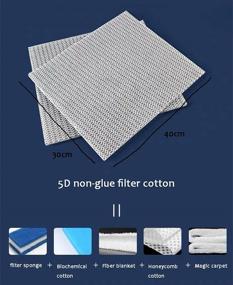 img 3 attached to 🐠 Aquarium Filter Media: Enhanced Multilayer Fish Tank Pond Filter Sponge Floss, Efficient Filter Pad Roll for Fish Tank and Pond with Superior Filtration Performance