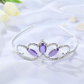 img 2 attached to Enchanting Princess Crown Sofia The First Tiara and Magic Amulet Set with Princess Waterdrop Pendant Necklace: Ideal Birthday/Christmas Gift for Girls