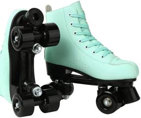 img 2 attached to MEIMESH Roller Skates Double Wheels