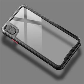 img 3 attached to TENOC Clear Back Bumper Case for iPhone XR 6.1-Inch - Black - High Quality Protection