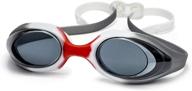 🏊 dolfino youth challenger swim goggle - silver 7+ youth: dive into superior vision and comfort! логотип