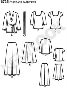 img 1 attached to 👚 New Look Sewing Pattern 6735: Stylish Misses Separates in Sizes 10-22