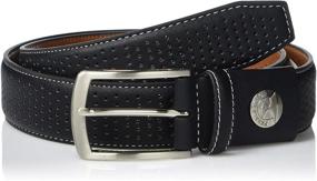 img 1 attached to Pebble Beach Mens Belt Black Men's Accessories