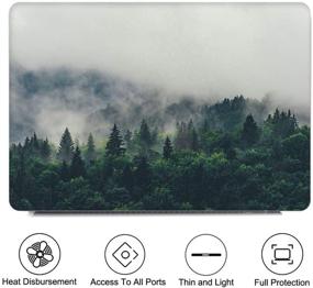 img 3 attached to PapyHall - Пластиковая оболочка, подходящая только для моделей MacBook Pro 15 дюймов Retina Display выпуска 2012/2013/2014/2015 (без CD-ROM/Touch), модель: A1398 S-Forest