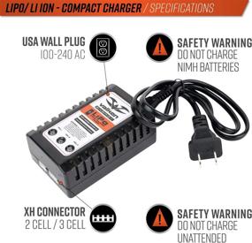 img 2 attached to ⚡️ Компактное зарядное устройство Valken Airsoft Li-po/Life для интеллектуальных аккумуляторов - быстрая балансировка для 2-3 аккумуляторов.