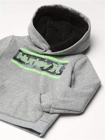 img 1 attached to 👦 Hurley Boys Pullover Hoodie in Black - Boys' Fashion Hoodies & Sweatshirts