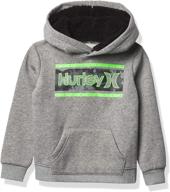 👦 hurley boys pullover hoodie in black - boys' fashion hoodies & sweatshirts logo