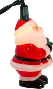 img 1 attached to 🎅 Kurt Adler UL 10-Light Santa with Tree Light Set, 3-Inch: Festive Holiday Décor for Your Home