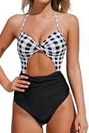 cupshe women's floral halter swimsuit: stylish swimwear & cover ups for women logo