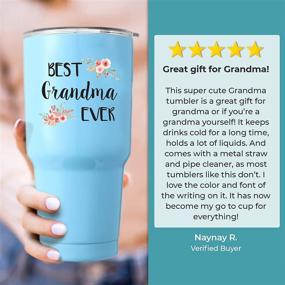 img 1 attached to KEDRIAN Grandma Tumbler Set: Perfect Gift for Grandmothers and Granddaughters