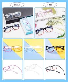 img 3 attached to 👓 Multipack of Blue Light Blocking Reading Glasses with UV Protection Eyewear for Men and Women