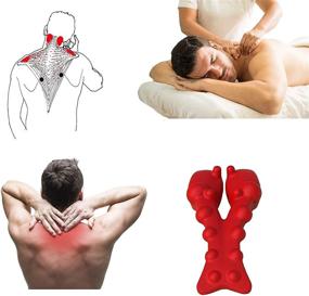 img 2 attached to 🧲 LittleMum Trapezius Trigger Point Massager: Migraine & Headache Relief Tool for Neck & Shoulder Pain, Dowager's Hump Corrector & Acupressure Massager