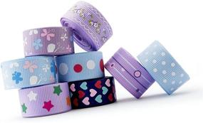 img 3 attached to 🎀 Summer-Ray 64 Yards (32 x 2 Yards) Grosgrain Ribbon 5/8" (16mm) Assorted Colors Value Pack