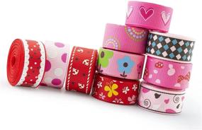 img 2 attached to 🎀 Summer-Ray 64 Yards (32 x 2 Yards) Grosgrain Ribbon 5/8" (16mm) Assorted Colors Value Pack