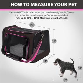 img 3 attached to 🐾 Воздушный переносной мягкий переноска для путешествий среднего размера собак и кошек: комфортабельная и удобная