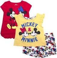 👚 disney girls 3pc shirt set: stylish short shirts for girls - clothing and tops collection logo