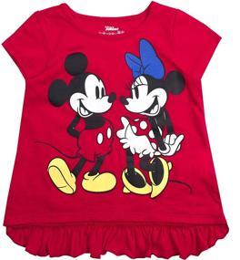 img 2 attached to 👚 Disney Girls 3PC Shirt Set: Stylish Short Shirts for Girls - Clothing and Tops Collection