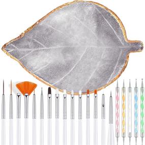 img 4 attached to Pieces Palette Mixing Design Brushes Foot, Hand & Nail Care in Nail Art & Polish