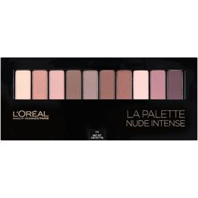 img 4 attached to 🎨 L'Oreal Paris Makeup Colour Riche Eye La Palette Nude Eye Shadow Palette, 112 Nude Intense - Includes Brush and 0.62 oz.