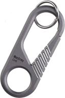 mecarmy ch6 titanium carabiner keyring with quick release spring - anti-loss keychain логотип