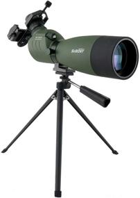 img 4 attached to 🔭 SVBONY SV14 Spotting Scope with Tripod, Angled Range Spotter Scope with Phone Adapter, Bak4 Prism, FMC, IPX4 Waterproof, High Definition, for Birdwatching, Shooting Range, Astronomy, with Soft Case for Adults
